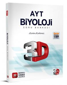 3D Yayınları AYT Biyoloji Soru Bankası Tamamı Video Çözümlü Kerim Korkmaz