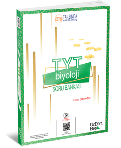TYT Biyoloji Soru Bankası Üç Dört Beş Yayınları TYT Biyoloji Soru Bankası Üç Dört Beş Yayınları