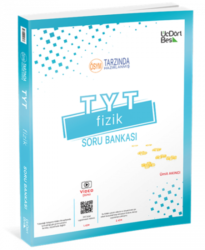TYT Fizik Soru Bankası Üç Dört Beş Yayınları TYT Fizik Soru Bankası Üç Dört Beş Yayınları