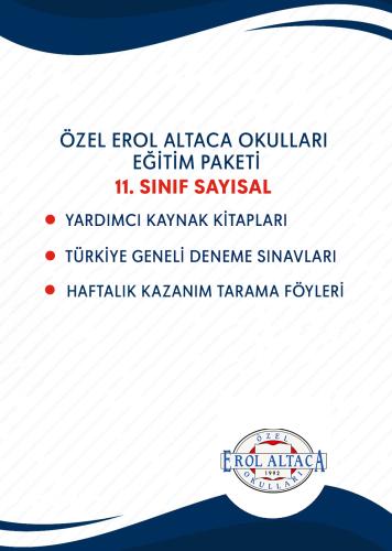11.SINIF SAYISAL EĞİTİM SETİ (EROL ALTACA-SARIYER KAMPÜSÜ) 11.SINIF SAYISAL EĞİTİM SETİ (EROL ALTACA-SARIYER KAMPÜSÜ)