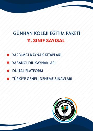 11.SINIF SAYISAL EĞİTİM SETİ
