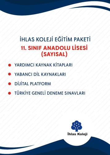 11.SINIF SAYISAL EĞİTİM SETİ (İHLAS KOLEJİ-BAHÇELİEVLER KAMPÜSÜ) 11.SINIF SAYISAL EĞİTİM SETİ (İHLAS KOLEJİ-BAHÇELİEVLER KAMPÜSÜ)