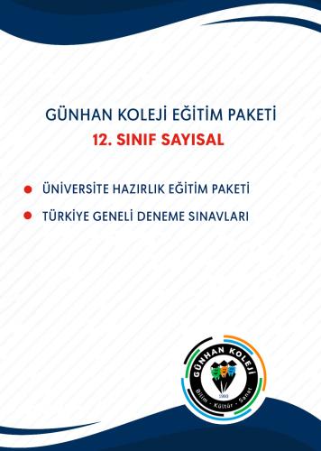 12.SINIF SAYISAL EĞİTİM SETİ