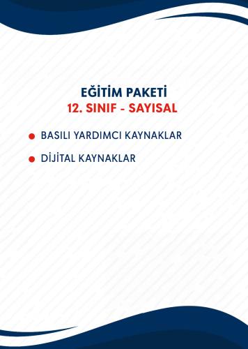 12.SINIF SAYISAL EĞİTİM SETİ (TARHAN KOLEJİ-MALTEPE KAMPÜSÜ) 12.SINIF SAYISAL EĞİTİM SETİ (TARHAN KOLEJİ-MALTEPE KAMPÜSÜ)