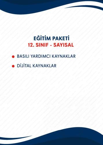 12.SINIF SAYISAL EĞİTİM SETİ (TARHAN KOLEJİ-BAŞAKŞEHİR KAMPÜSÜ) 12.SINIF SAYISAL EĞİTİM SETİ (TARHAN KOLEJİ-BAŞAKŞEHİR KAMPÜSÜ)