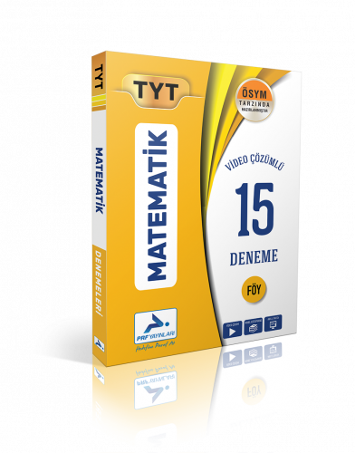 15 TYT Matematik Denemesi Video Çözümlü Paraf Yayınları
