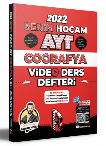 2022 AYT Coğrafya Video Ders Defteri Benim Hocam Yayınları Bayram Mera 2022 AYT Coğrafya Video Ders Defteri Benim Hocam Yayınları Bayram Mera