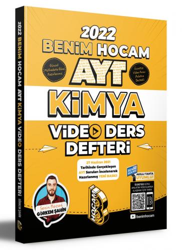 2022 AYT Kimya Video Ders Defteri Benim Hocam Yayınları Görkem Şahin