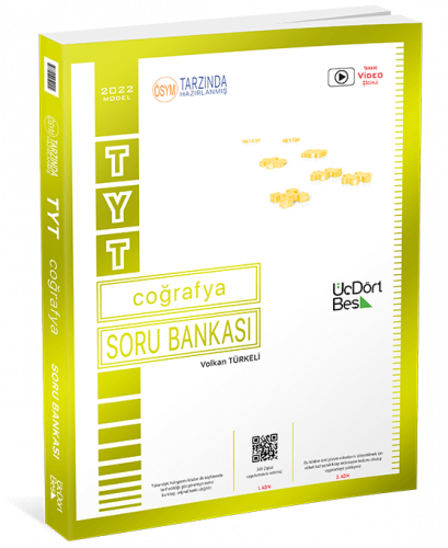 TYT Coğrafya Soru Bankası Üç Dört Beş Yayınları