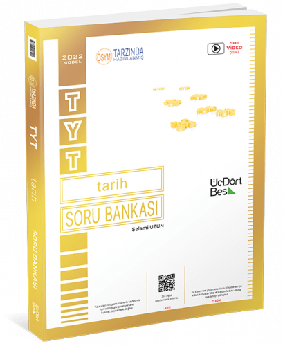 TYT Tarih Soru Bankası Üç Dört Beş Yayınları TYT Tarih Soru Bankası Üç Dört Beş Yayınları