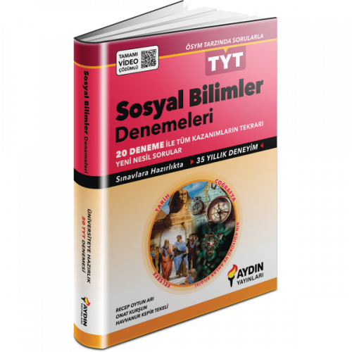 TYT Sosyal Bilimler 20 Deneme Aydın Yayınları