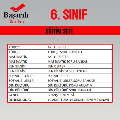 6. SINIF EĞİTİM SETİ