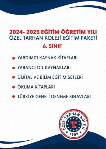 6.SINIF EĞİTİM SETİ (TARHAN KOLEJİ-ETİMESGUT KAMPÜSÜ)