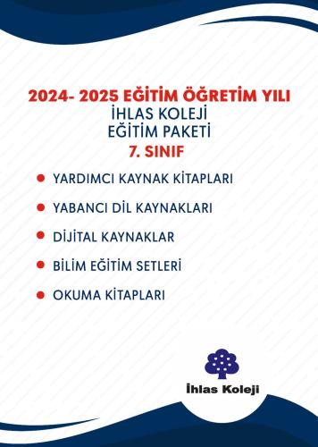 7.SINIF EĞİTİM SETİ (İHLAS KOLEJİ-BİZİMEVLER 6 KAMPÜSÜ)