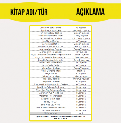 8. SINIF EĞİTİM PAKETİ