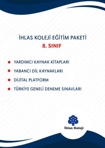 8.SINIF EĞİTİM SETİ (İHLAS KOLEJİ-BAHÇELİEVLER KAMPÜSÜ)