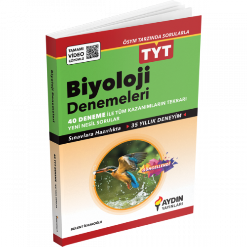 TYT Biyoloji 40 Deneme Aydın Yayınları TYT Biyoloji 40 Deneme Aydın Yayınları