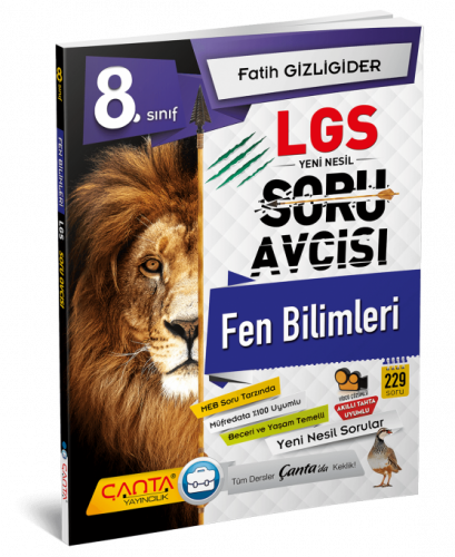 8. Sınıf – Fen Bilimleri LGS Soru Avcısı Çanta Yayıncılık 8. Sınıf – Fen Bilimleri LGS Soru Avcısı Çanta Yayıncılık