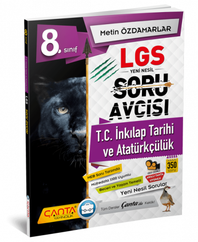 8. Sınıf – T.C. İnkılap Tarihi ve Atatürkçülük LGS Soru Avcısı Çanta Y 8. Sınıf – T.C. İnkılap Tarihi ve Atatürkçülük LGS Soru Avcısı Çanta Y