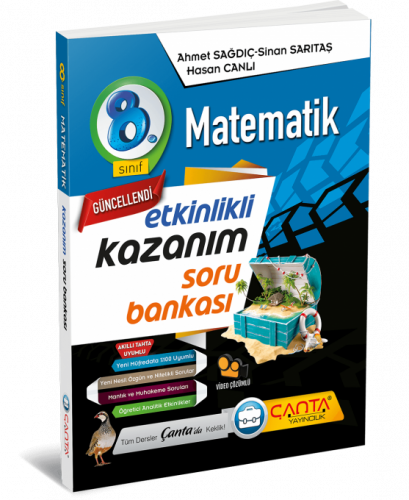 8. Sınıf – Matematik Etkinlikli Kazanım Soru Bankası Çanta Yayıncılık