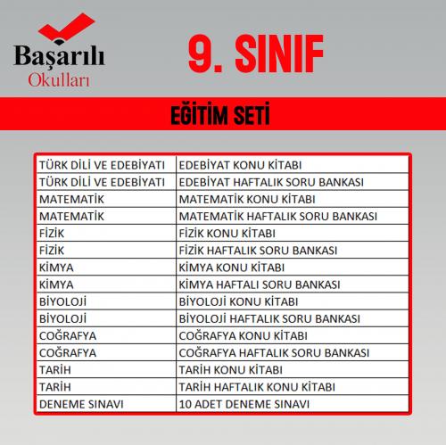 9. SINIF EĞİTİM SETİ