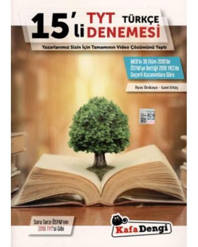 TYT Türkçe 15 li Deneme Seti Kafa Dengi Yayınları TYT Türkçe 15 li Deneme Seti Kafa Dengi Yayınları