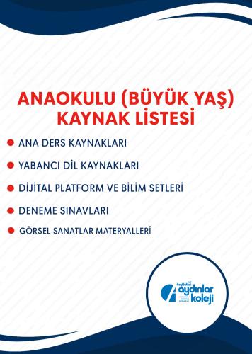 6 YAŞ EĞİTİM SETİ (ÖZEL BEYLİKDÜZÜ AYDINLAR KOLEJİ) 6 YAŞ EĞİTİM SETİ (ÖZEL BEYLİKDÜZÜ AYDINLAR KOLEJİ)