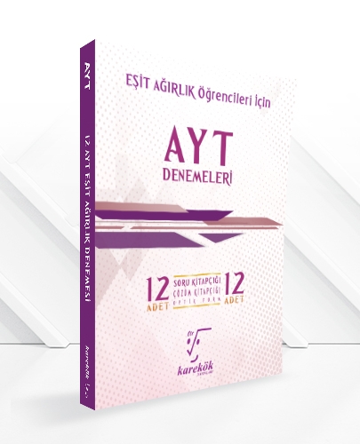 AYT 12'Li Deneme Seti (Eşit Ağırlık) Karekök Yayınları