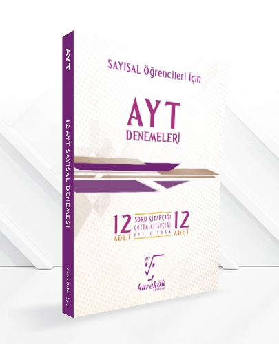 AYT 12'Li Paket Deneme (Sayısal) Karekök Yayınları