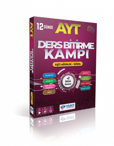 AYT Ders Bitirme Kampı Eşit Ağırlık - Sözel Yanıt Yayınları AYT Ders Bitirme Kampı Eşit Ağırlık - Sözel Yanıt Yayınları