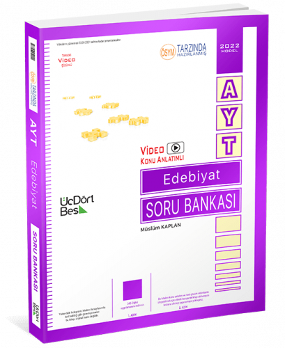 AYT Edebiyat Soru Bankası Üç Dört Beş Yayınları AYT Edebiyat Soru Bankası Üç Dört Beş Yayınları