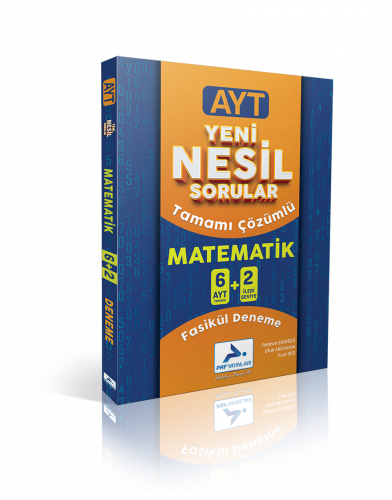 AYT Matematik Yeni Nesil 6+2 Denemesi (Çözümlü) Paraf Yayınları