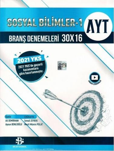 AYT Sosyal Bilimler 1 30 X 16 Branş Denemeleri Bilgi Sarmal Yayınları
