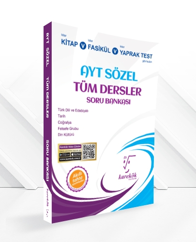 AYT Tüm Dersler Soru Bankası (Sözel) Karekök Yayınları AYT Tüm Dersler Soru Bankası (Sözel) Karekök Yayınları
