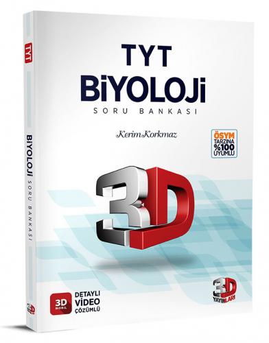 TYT Biyoloji Tamamı Video Çözümlü Soru Bankası 3D Yayınları