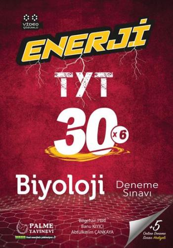 Enerji TYT 30 Biyoloji Deneme Sınavı Palme Yayınları