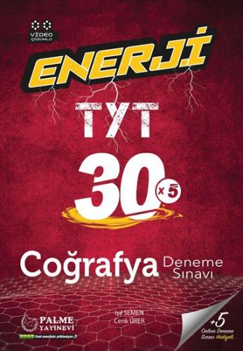 TYT Coğrafya 30 Deneme Sınavı Palme Yayınları