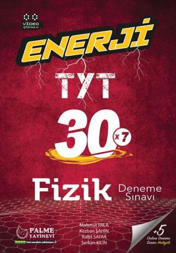 Enerji TYT 30 Fizik Deneme Sınavı Palme Yayınları