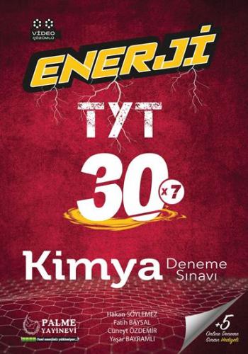 Enerji TYT 30 Kimya Deneme Sınavı Palme Yayınları