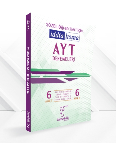 İddialısına AYT Denemeleri (Sözel) Karekök Yayınları