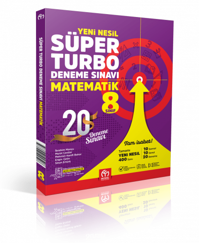8. Sınıf Matematik Süper Turbo Deneme Sınavı Model Eğitim Yayınları