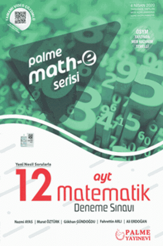 Math-E Serisi AYT Matematik 12 Deneme Sınavı Palme Yayınları