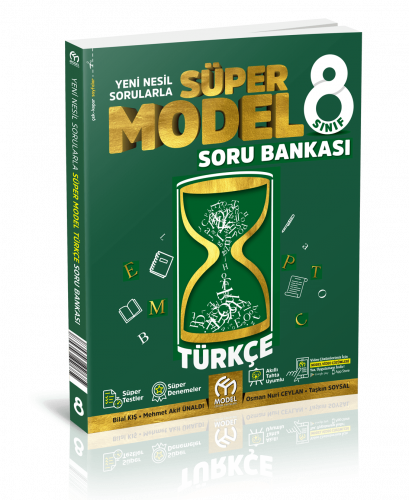 8. Sınıf Türkçe Süper Model Soru Bankası Model Eğitim Yayınları