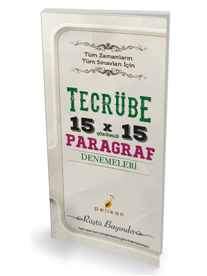 2022 Rüştü Hoca Tecrübe 15x15 Çözümlü Paragraf Denemeleri