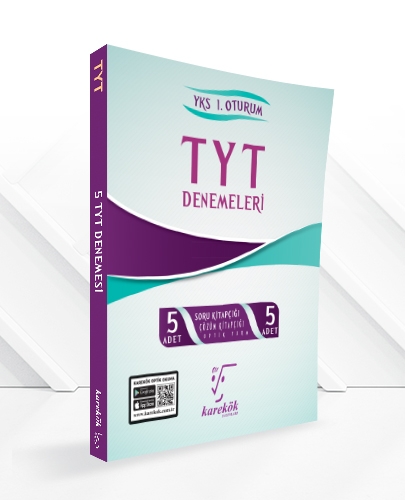 TYT 5'Li Çözümlü Deneme Seti Karekök Yayınları