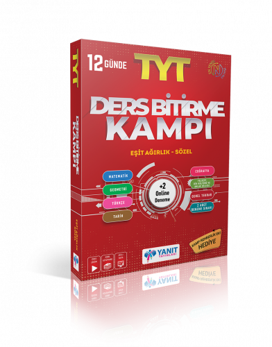 TYT Eşit Ağırlık Ders Bitirme Kampı Yanıt Yayınları TYT Eşit Ağırlık Ders Bitirme Kampı Yanıt Yayınları