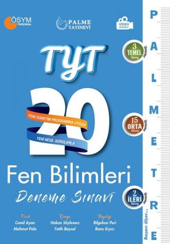 TYT Fen Bilimleri 20 Deneme Sınavı ( Palmetre Serisi ) Palme Yayınları