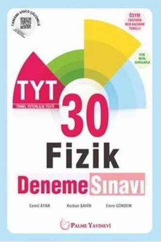 TYT Fizik 30 Deneme Sınavı Palme Yayınları