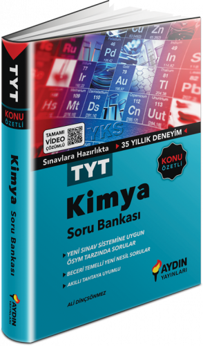 TYT Kimya Konu Özetli Tamamı Video Çözümlü Soru Bankası Aydın Yayınlar