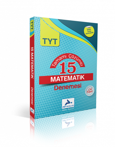 TYT Tamamı Çözümlü 15 Matematik Branş Denemesi Paraf Yayınları